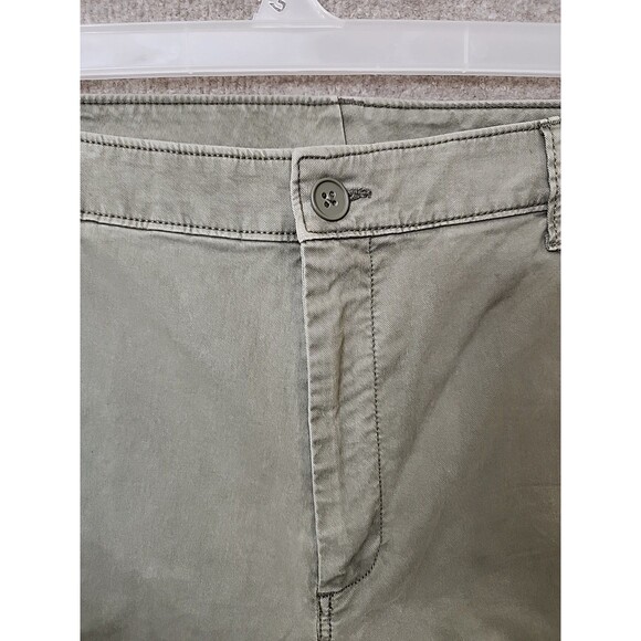 Old Navy OG Straight Chino Pants Womens 14 Green Cotton Stretch NEW - Picture 3 of 8